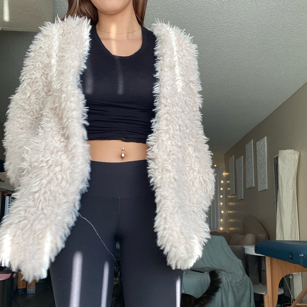 Fur faux coat